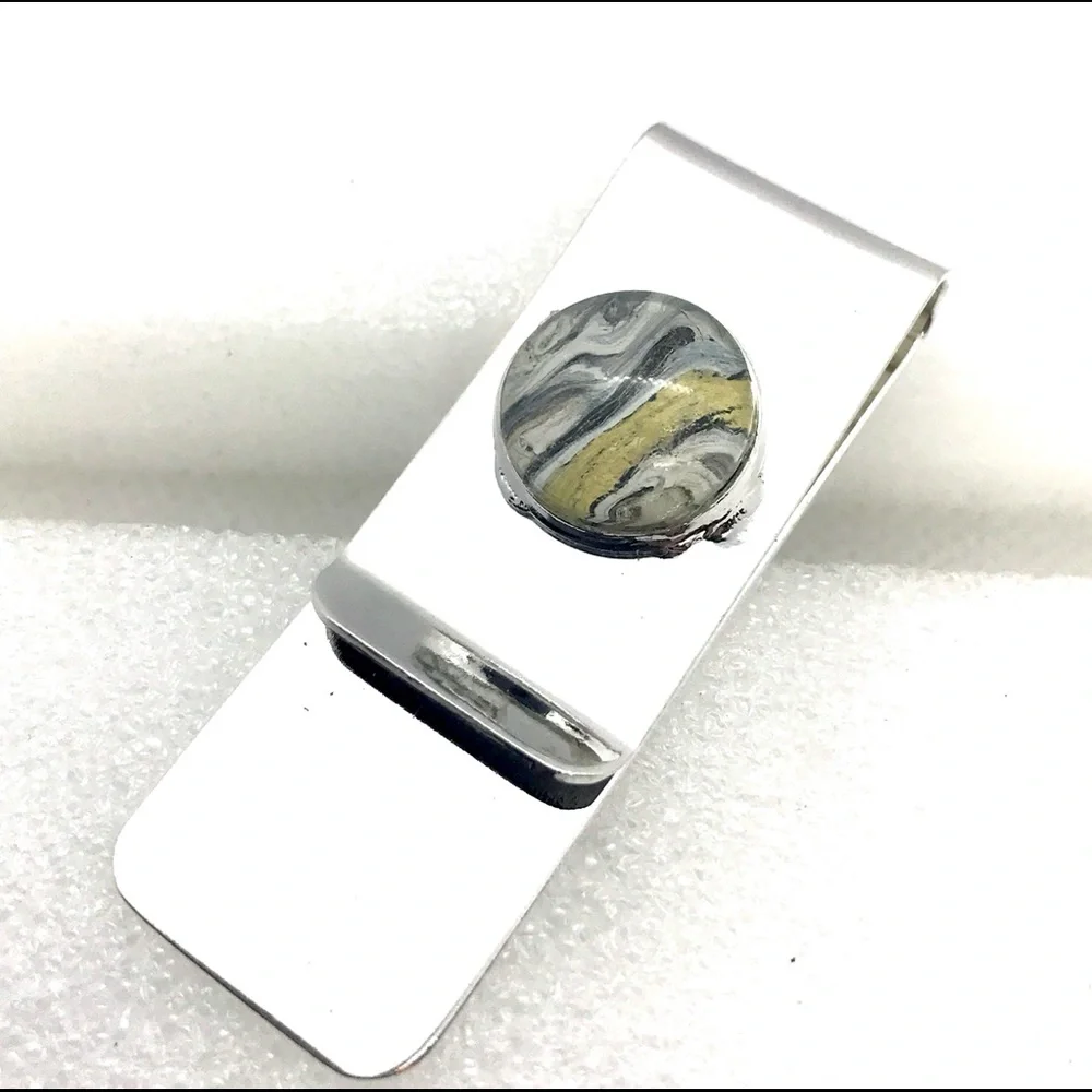 Handmade money clip silver plated